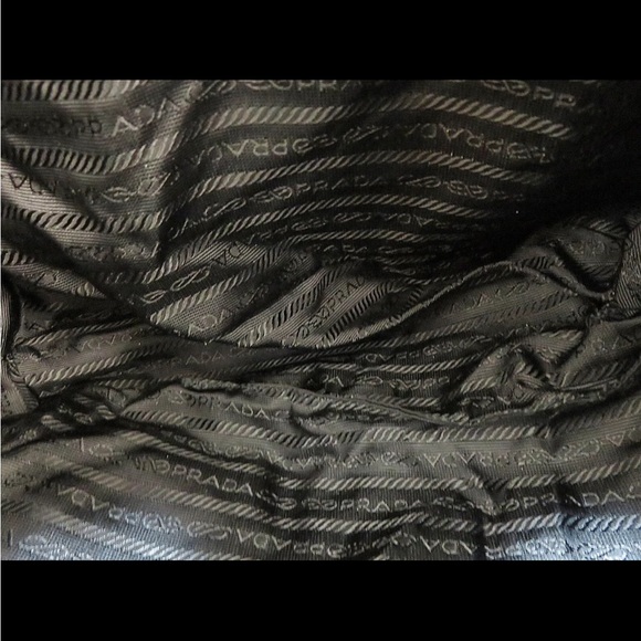 Authentic PRADA Gray Nylon and Leather Backpack Bag Purse - Picture 11 of 16